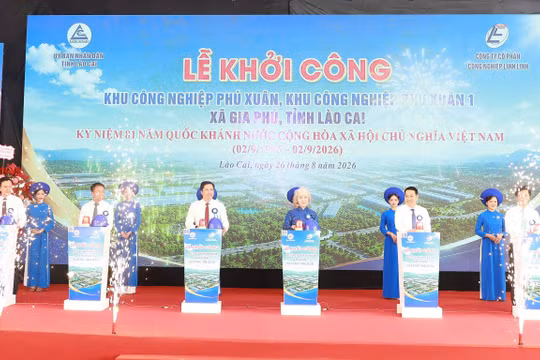 Lào Cai khởi công hai khu công nghiệp quy mô 500 ha, tổng vốn đầu tư hơn 5.460 tỷ đồng