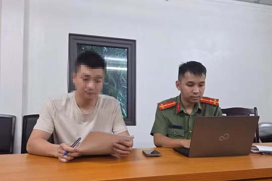 Công an Thái Nguyên làm việc với người đàn ông đăng tải thông tin sai lệch về điểm thi môn toán