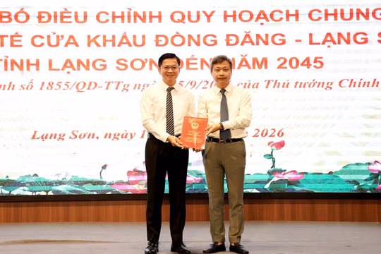 Công bố điều chỉnh Quy hoạch chung Khu kinh tế cửa khẩu Đồng Đăng - Lạng Sơn đến năm 2045