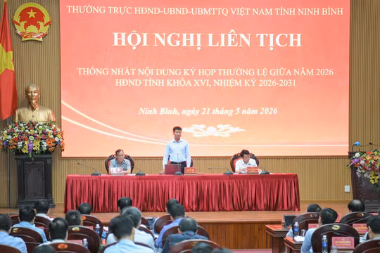 Ninh Bình: Thống nhất nội dung kỳ họp thường lệ giữa năm 2026 của HĐND tỉnh khóa XVI