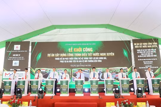 Hưng Yên: Khởi công Dự án xây dựng công trình điều tiết nước Nghi Xuyên trị giá 250 tỷ đồng