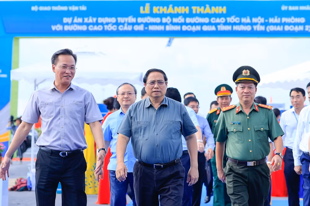 thu tuong pham minh chinh du le khanh thanh tuyen duong noi cao toc ha noi hai phong voi cao toc cau gie ninh binh hinh 1