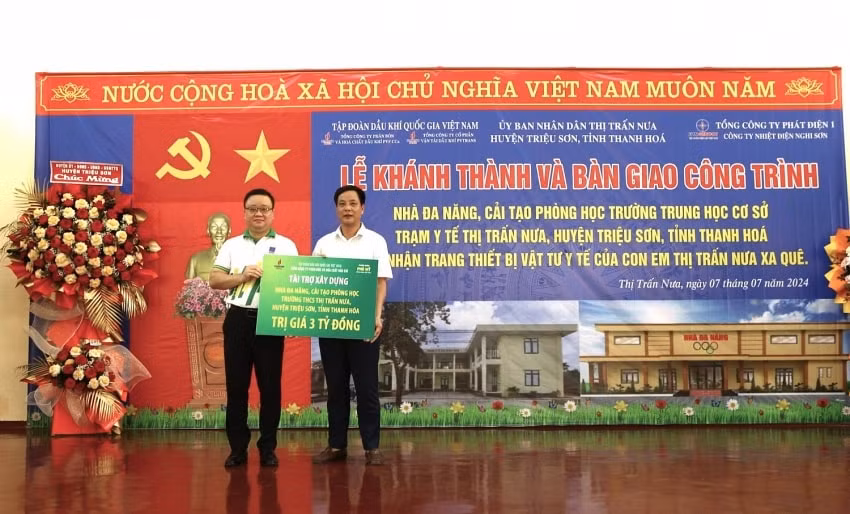 petrovietnam ho tro 8 ty dong xay dung truong tram tai huyen trieu son tinh thanh hoa hinh 2