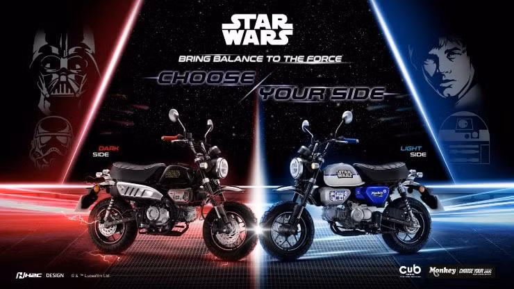 ngam nhin phien ban gioi han cuc cool cua honda monkey star wars hinh 1