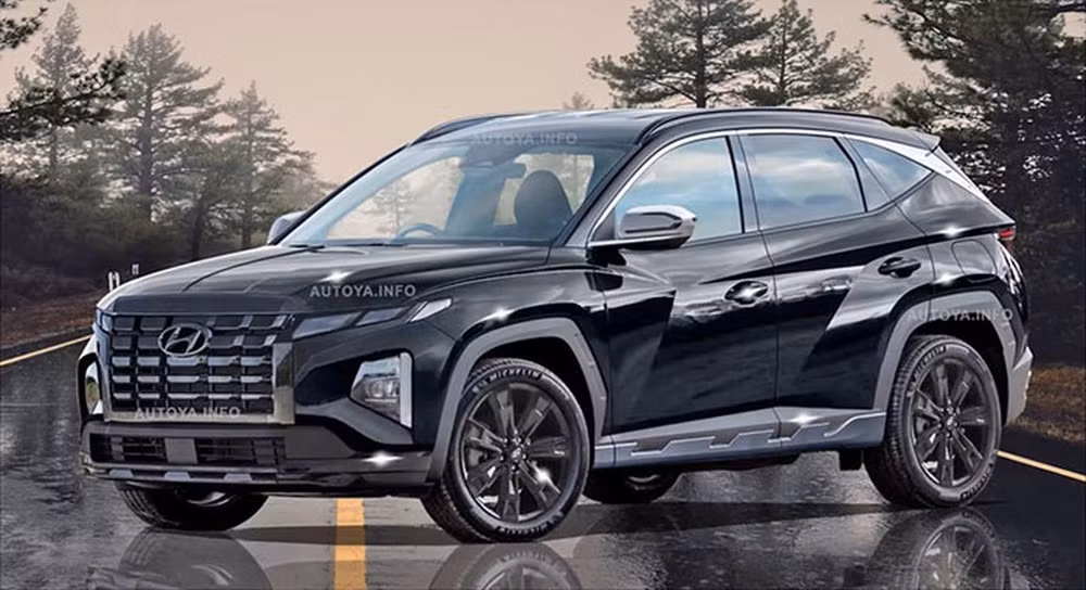 hyundai tucson 2024 lo dien tren duong chay thu du kien ra mat cuoi nam sau hinh 4