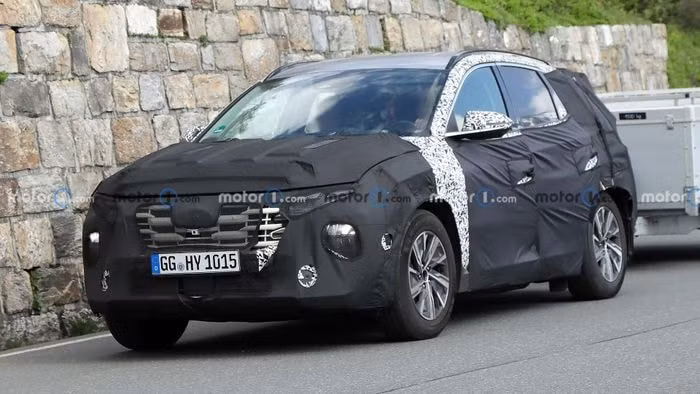 hyundai tucson 2024 lo dien tren duong chay thu du kien ra mat cuoi nam sau hinh 1