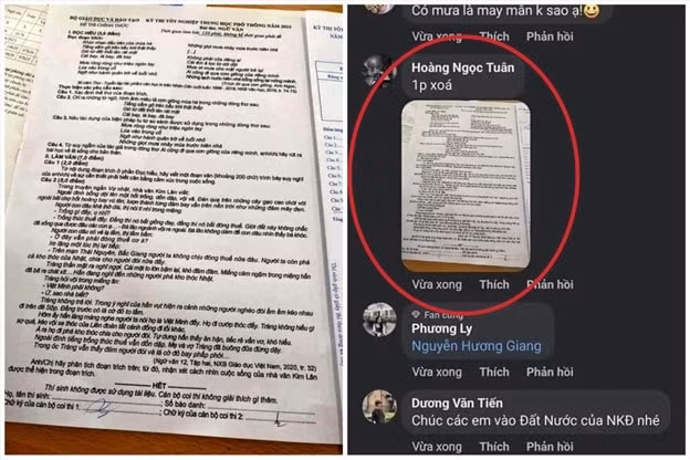 vu de thi ngu van thpt bi lo ban gai lam bai ho nam thanh nien luu lai de va dang len mang hinh 1