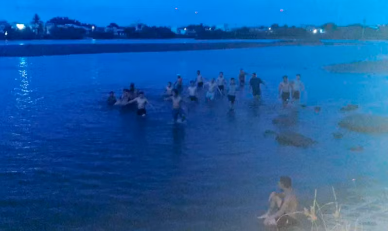 Nơi xảy ra vụ đuối nước (Ảnh: Xuân Thức).