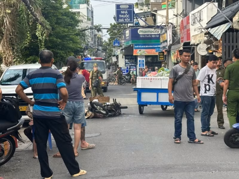 Hiện trường vụ tai nạn (Ảnh: NLĐ).