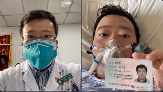 Bác sĩ Lý Văn Lượng bị cáo buộc tung tin đồn thất thiệt khi dịch viêm phổi do virus corona chưa bùng phát hiện đã qua đời. Ảnh: Thời Báo Hoàn Cầu