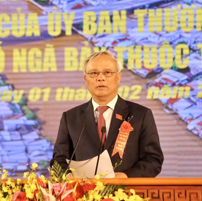 Phó Chủ tịch Quốc hội Uông Chu Lưu phát biểu tại buổi lễ.