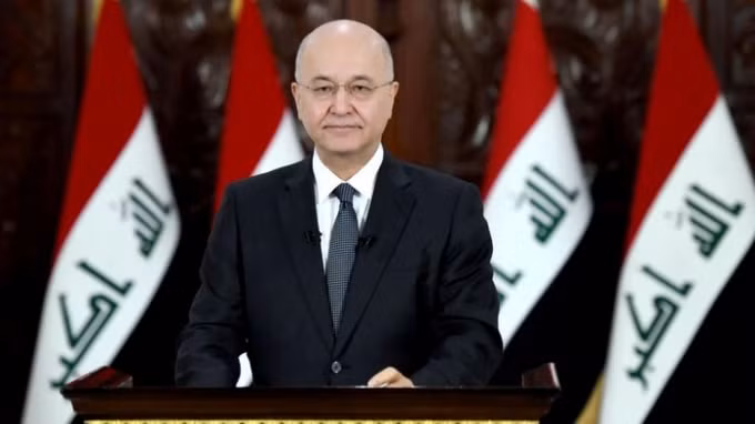 Tổng thống Iraq Barham Salih. Ảnh: Reuters.