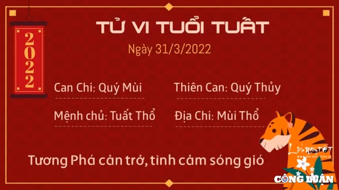 tu vi 31 3 2022 hom nay thu 5 ngay 29 2 am lich cua 12 con giap hinh 11