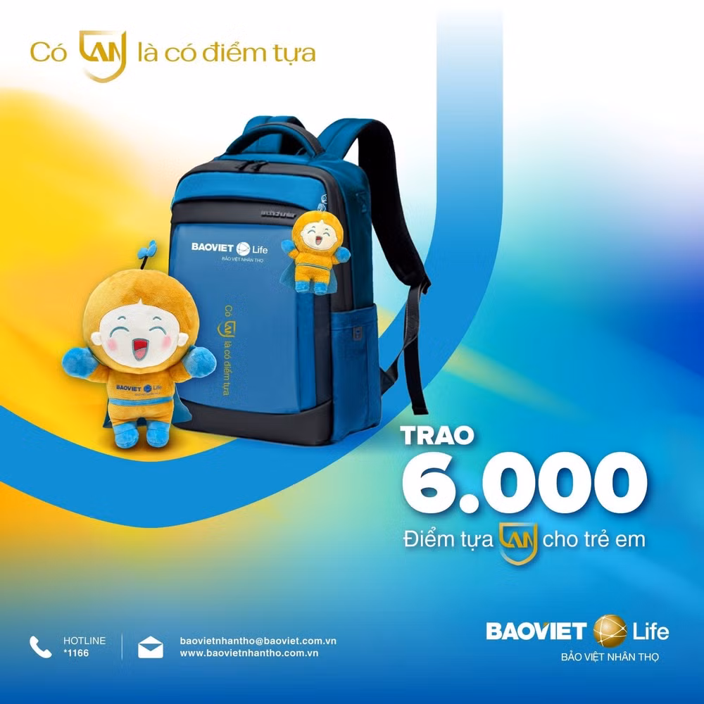 bao viet nhan tho trao 6000 chiec balo cho tre em co hoan canh kho khan hinh 2