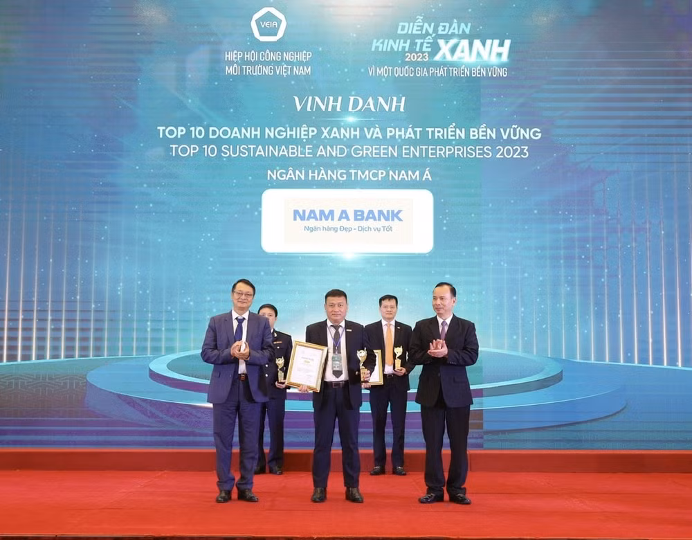 nam a bank top 10 doanh nghiep xanh va phat trien ben vung hinh 1