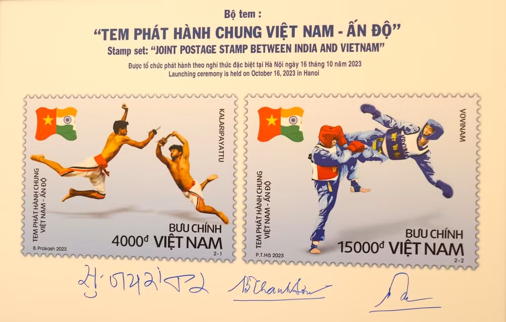 viet nam va an do to chuc phat hanh bo tem chung quang ba hinh anh dat nuoc hinh 2