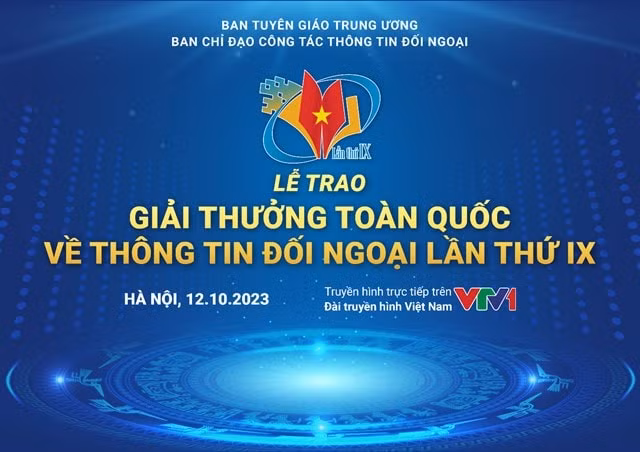 le trao giai thuong toan quoc ve thong tin doi ngoai lan thu ix se dien ra vao toi 12 10 hinh 1