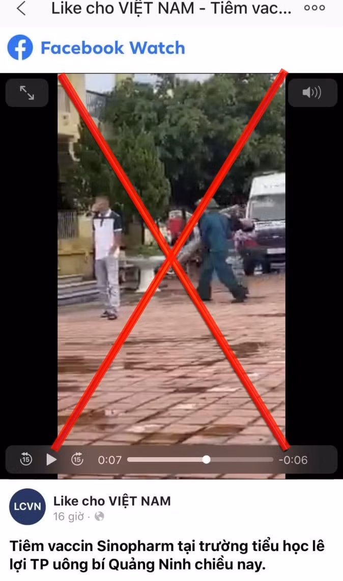thong tin ve clip cap cuu khi tiem vaccine o uong bi la sai su that hinh 1