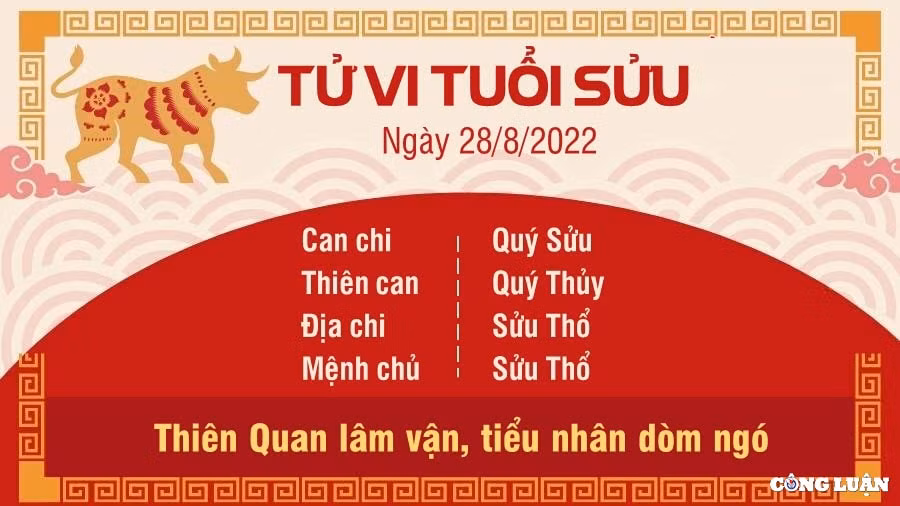tu vi hom nay 28 8 2022 chu nhat ngay 2 8 am lich cua 12 con giap hinh 2