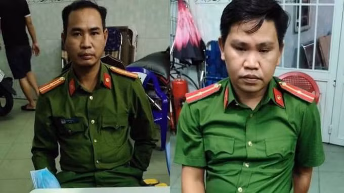 2 nghi phạm giả cảnh sát vào nhà dân ở quận 11 đọc lệnh bắt người và đòi khám xét nhà đã bị phát hiện. Ảnh: TL.