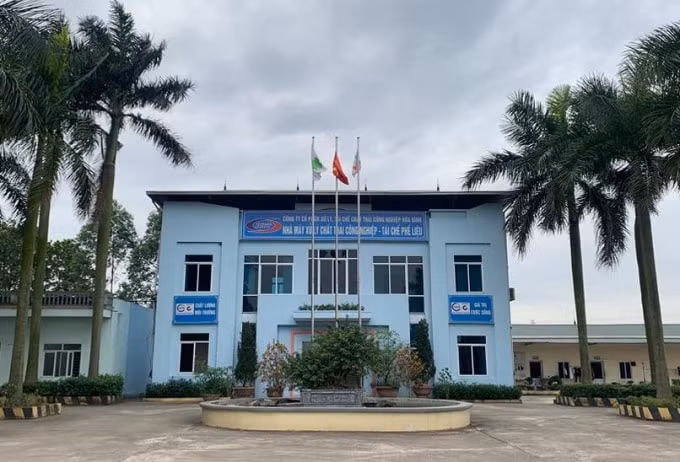 Trụ sở Công ty cổ phần xử lý, tái chế chất thải công nghiệp Hòa Bình tại huyện Yên Dũng (Bắc Giang)
