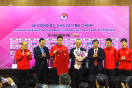 Công bố nhà tài trợ chính hai trận giao hữu giữa ĐTQG Việt Nam và đội tuyển U22 Việt Nam