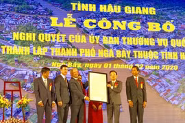 Hậu Giang công bố thành lập thành phố Ngã Bảy
