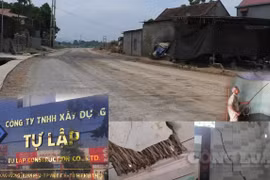 Phú Thọ: Công ty TNHH Xây dựng Tự Lập thi công dự án làm nứt nhà dân?