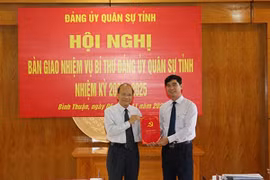 Bình Thuận: Tân Bí thư nhận nhiệm vụ Bí thư Đảng ủy Quân sự tỉnh
