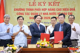 Sở Thông tin và Truyền thông Hà Nội ký kết hợp tác cùng Cục Báo chí