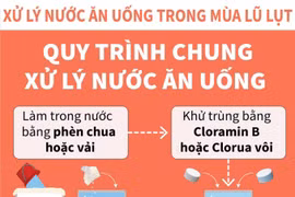 Bộ Y tế hướng dẫn cách xử lý nước ăn uống trong mùa lũ
