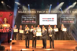 Techcombank được Bộ Tài chính vinh danh thành tích nộp thuế tiêu biểu, xuất sắc toàn quốc