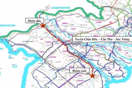 Đề xuất đầu tư xây dựng gần 200 km cao tốc Châu Đốc - Cần Thơ - Sóc Trăng