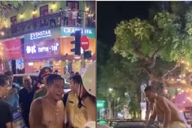 Bắt tài xế say rượu gây tai nạn, chống đối CSGT ở phố Bà Triệu