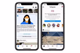Mỹ: Facebook và Instagram tạo nhắc nhở người dùng đeo khẩu trang