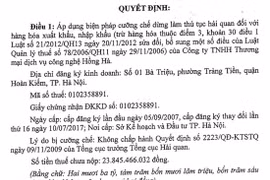 Hà Nội: Một công ty bị dừng làm thủ tục hải quan vì nợ thuế gần 24 tỷ đồng