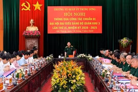 Quân khu 3: Bổ sung, hoàn thiện các văn kiện Đại hội đồng bộ, thống nhất