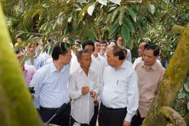 Thủ tướng thăm mô hình nông nghiệp ứng phó với hạn mặn