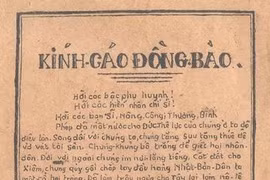 “Kính cáo đồng bào” - Sức mạnh từ lời hiệu triệu đầu tiên