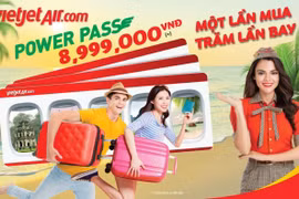 Ở nhà chờ ngày cất cánh với thẻ bay vạn năng “POWER PASS” Vietjet
