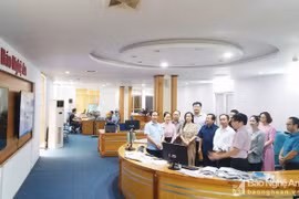 Đoàn công tác Hội Nhà báo Việt Nam thăm tòa soạn hội tụ Báo Nghệ An
