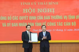 Thái Bình bổ nhiệm Trưởng Ban Nội chính Tỉnh ủy