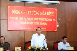 Phó Thủ tướng Trương Hòa Bình làm việc với lãnh đạo chủ chốt tỉnh Đắk Nông
