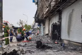 TP.HCM: Hiện trường vụ cháy thiêu rụi chi nhánh ngân hàng Eximbank