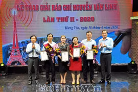Trao Giải thưởng báo chí tỉnh Hưng Yên lần thứ II năm 2020