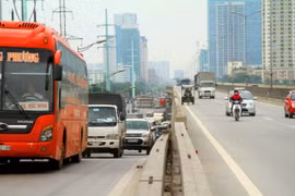 Lưu thông trên đường Vành đai 3 với tốc độ tối đa còn 60km/h