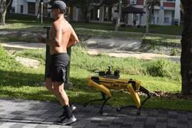 Singapore sử dụng robot tuần tra việc người dân giãn cách xã hội