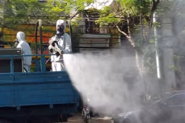 Hải Phòng phun khử khuẩn toàn thành phố trong 15 ngày