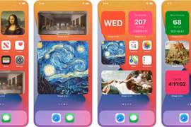 Mẹo cài đặt khung tranh lên màn hình iPhone