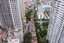 Vị trí ba đường sẽ mở theo qui hoạch ở phường Mai Động, Hoàng Mai, Hà Nội